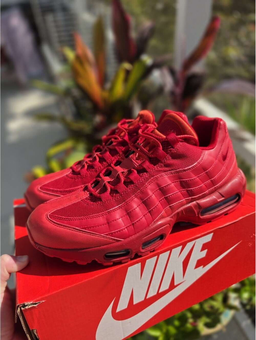 Nike Air Max 95 Triple Red Varsity Men's Size 12 Sneakers Shoes CQ9969-600